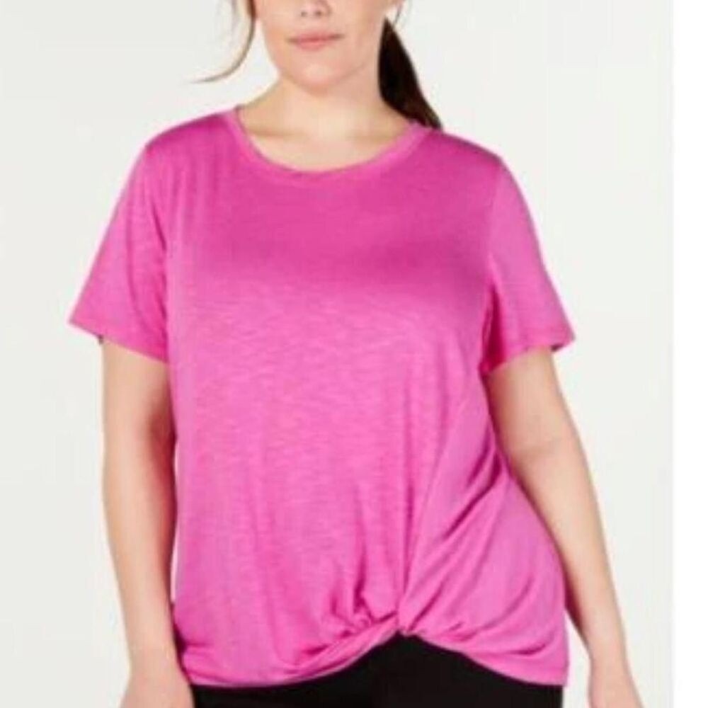 NWT Ideology cactus purple‎ tee size 3X